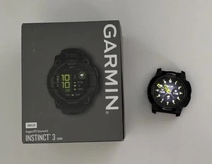 Garmin Instinct 3 AMOLED GPS Smartwatch 45mm schwarz TOP ZUSTAND - Bild 1 von 4