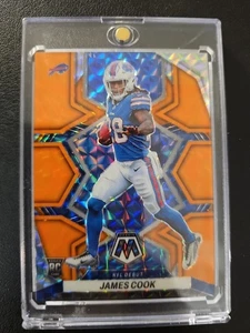 2022 Panini Mosaic Orange Blue NFL DEBUT James Cook Rookie - Bild 1 von 2