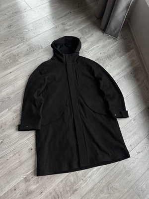 Icebreaker X Goldwin Hombre Negro Lana Merino Parka Abrigo Chaqueta Talla: S Foto 1 de 4