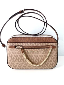 MICHAEL KORS Umhänge Tasche JET SET ITEM LG EW ZP CHAIN XBODY camel multi - Bild 1 von 7