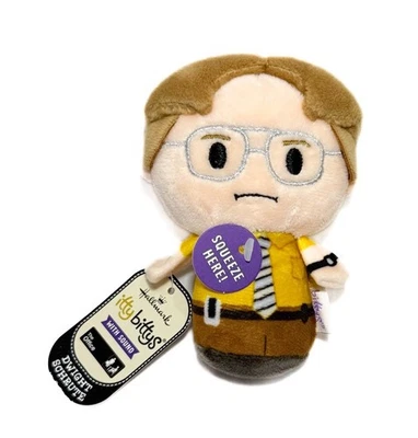 NEW With Tag Hallmark Itty Bittys Dwight Schrute The Office Plush W/ Sound 4.5" - Image 1 of 2