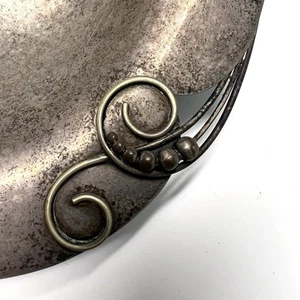 Mid-century Danish design by Dansk Formgivning Rare Nickel Silver Platter 12x8.5 - Picture 1 of 10
