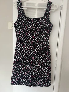 New Look Heart Print Pinafore Dress - Picture 1 of 4