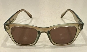 Knockaround Seventy Nines Square Sunglasses Clear Brown Green Polarized Lenses - Picture 1 of 7
