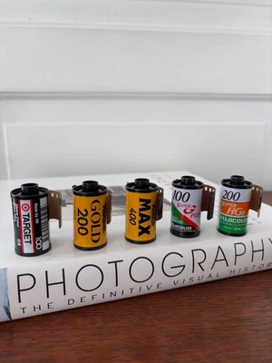 Película de 35 mm caducada 5 rollos Kodak Max Gold, Fuji Super HG, Super G Plus, Target 3M Foto 1 de 4