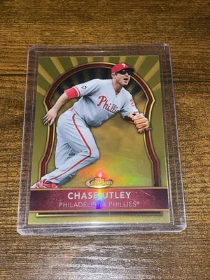 2011 Topps Finest #6 Chase Utley Gold Refractor /50 Philadelphia Phillies - Image 1 of 2
