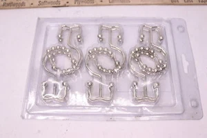 Double Shower Curtain Hooks Chrome - Picture 1 of 3