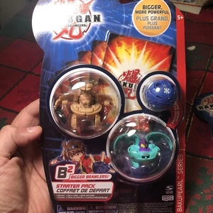 BAKUGAN Bakupearl Series Starter Pack B2 - 3 Figures NEW Unopened Free Shipping - Picture 1 of 5