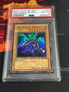 Red Eyes B. Dragon LOB 070 Legend of Blue eyes White Drag PSA 8 YUGIOH CARD TCG