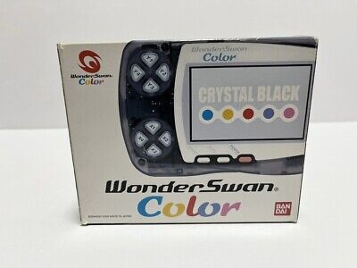 Bandai WonderSwan Wonder Swan Color Crystal Black w /BOX mint