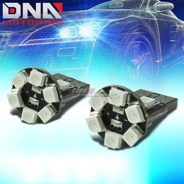 10 SMD 10SMD T13 W5W 194 168 ROUND LED GREEN INTERIOR DOME/MAP CAR LIGHT BULB Foto 1 de 1