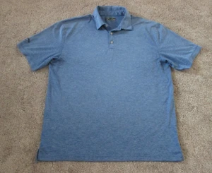 Callaway Polo Shirt OPTI-Dri Golf Men's Size XL Heather Blue Short Sleeve - Picture 1 of 6