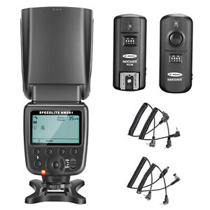 NW-561 LCD Screen Flash Speedlite Kit with 2.4Ghz Wireless Trigger