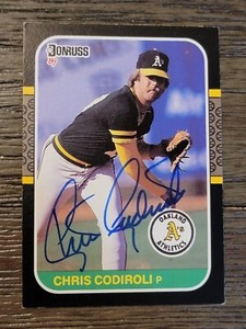 Chris Codiroli Signed 1987 Donruss #226 Card Auto Pittsburgh Pirates