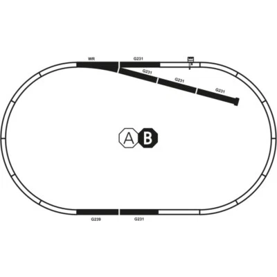 Piko 55311 A-Gleis mit Bettung Gleis Set B H0 + Neu - Bild 1 von 4