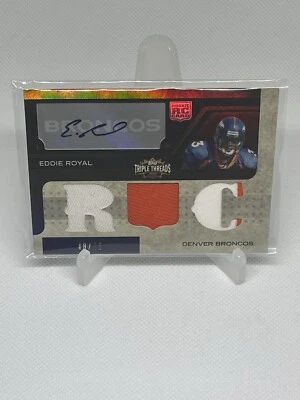 2008 Topps Triple Threads Sepia   /75 Eddie Royal #123 Rookie Auto          0678 - Image 1 of 2