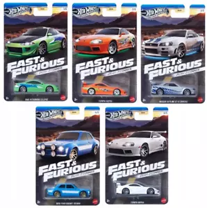 HOT WHEELS Silver Series "Fast & Furious Brian O'Conner" - set 5 cars - Picture 1 of 1