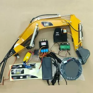 1:14 Huina 580 RC Hydraulic Excavator Arm Assembly DIY Oil Pump Modified Kit - Picture 1 of 10