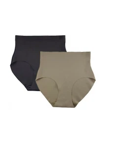 FEM Seamless Shaping Brief Panties, Laser Cut Leg Finish - 2 Pack - Picture 1 of 3