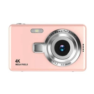96MP Digital Camera 1080P Video 16X Zoom 2.4" Screen Compact Mini Cam Pink - Picture 1 of 5