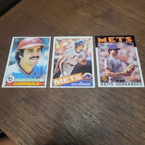 Topps 1979, 1985, 1986 Keith Hernandez, Karten, Mets, 79 MVP Jahr, kostenloser Versand - Bild 1 von 2