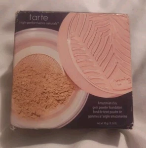TARTE AMAZONIAN CLAY GEM POWDER FOUNDATION 0.35 OZ. 18N FAIR-LIGHT NEUTRAL ~ NEW - Picture 1 of 4