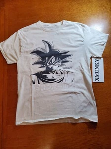 Dragon Ball Z T-Shirt - Small - Goku Face Over Kanji - Picture 1 of 10