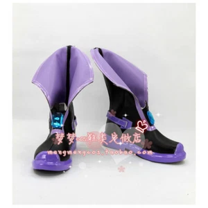 Hyperdimension Neptunia Neptune/Ultra Dimension Purple Cosplay Shoes Boots - Picture 1 of 4