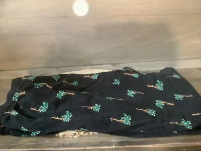 Мужские Old Navy фланелевые брюки размер XXL черный Рождество пальмы DRAWSTRI - Изображение 1 из 4