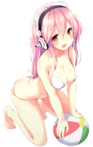 Super Sonico Weatherproof Anime Sexy Waifu Sticker 6" Premium Car Decal - Picture 1 of 1