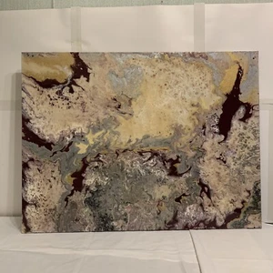 Abstrakt Modern Fluid Pouring Acryl Gemälde Wanddeko 30x40 Zeitgenössische Kunst - Bild 1 von 24