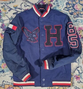 Tommy Hilfiger varsity Letterman jacket L(12/14) Womens XS - Picture 1 of 12