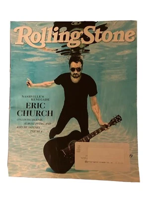2018 August ROLLING STONE Magazine Nashville’s Renegade Eric Church FREE SHIP - Image 1 of 3