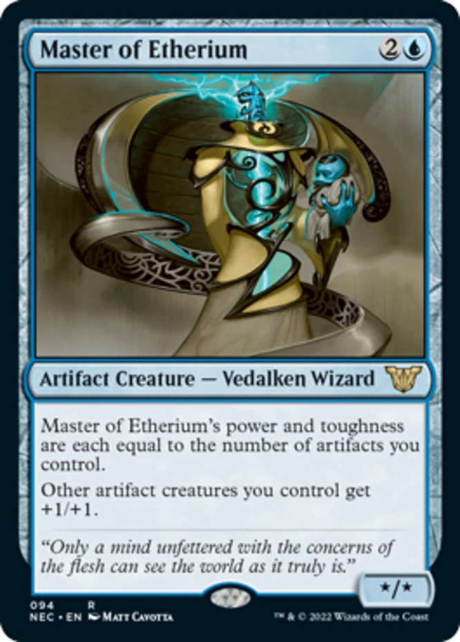 x1 Master of Etherium R MTG Commander: Kamigawa: Neon Dynasty M/NM, English - Image 1 of 1