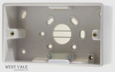 Crabtree Capital Series 4000 - 9054 - 45mm Deep Two Gang Moulded Box