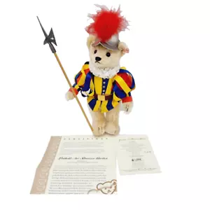 K# STEIFF Leuthold Schweizer Gardist Bär bear mohair limited NEW old stock neu - Bild 1 von 8