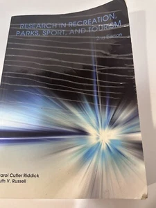 Research In Recreation Parks Sport And Tourism - Picture 1 of 3