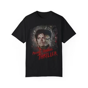 Camiseta Thriller, Thriller Unisex Prenda Teñida Camiseta - Imagen 1 de 43