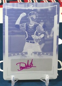 Darren Shred 2014 Leaf Perfect Game Autograph 1/1 Printing Plate Cyan #ADS2 Reds