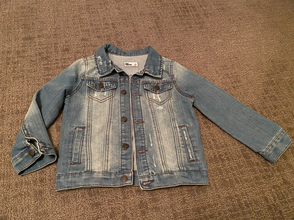 Chaqueta vaquera azul denim Epic Threads con botones talla 6 para niñas Foto 1 de 4