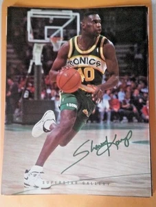 SHAWN KEMP MAGAZIN SEITENAUSSCHNITT SEATTLE SUPERSONICS SONICS KOSTENLOSER VERSAND! - Bild 1 von 1
