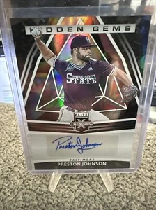 2022 Panini Elite Extra Edition - Gemme nascoste nero #HG-PJ Preston Johnson (AU, - Foto 1 di 3