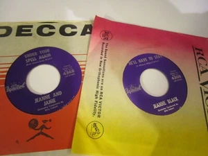 Jeanne And Janie  lot of 2  - He'll Have To Stay / Under Your Spell Again - bx29 - Imagen 1 de 1