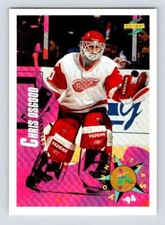 1994-95 Score Hockey #256 Chris Osgood  Detroit Red Wings V90922