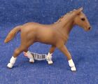 Figurine poulain hanovrien marron Schleich 2013 #13730 étiquette modèle cheval jouet étiquette