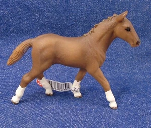 Schleich Hanoverian Foal Brown 2013 #13730 Tag Model Horse Toy Figurine Tag - Picture 1 of 5