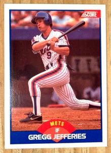 1989 SCORE GREG JEFFERIES CARD#600 NM-MT NEW YORK METS ROYALS TIGERS - Picture 1 of 2