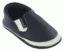 Baby Paws ALL LEATHER First Walkers - DALE Navy -Size 2 (6-9months)