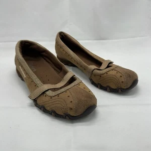 Pisos de ballet Y2K vintage Sketchers Mary Jane 8,5 gamuza tostada Cyber Sporty Gorpcore - Imagen 1 de 11