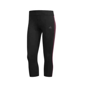 Adidas Response 3/4 Tights Damen, schwarz mit rosa Streifen, Größe X-Small (XS), NEU - Bild 1 von 22